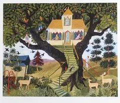 Anna Pugh, A Good Book' and 'Hup A, a pair limited edition giclée colour prints