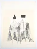 Lynn Chadwick, Standing Figures, lithograph on wove paper