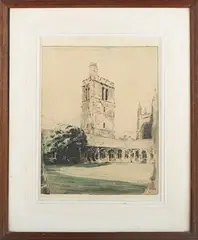 New College, Oxford by William Nicholson, lithograph, sold Jan 2023