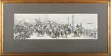 Godefroy Durand, Brighton Seafront with the Chain Pier and Marine Parade, wood engraving with later hand-colouring