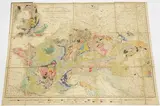 Geognostische Übersichts-Karte von Deutschland, Frankreich, England und den angrenzenden Laendern' (Geological Map of Western Europe) by Ernst Heinrich Karl von Dechen, engraving in 21 sections with near period hand-colouring, sold Jan 2023