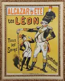 Charles Levy, Alcazar d'Été, Les Léon, Tous les Soirs, Duettistes Grotesques' (Poster for the Theatre Production), lithograph in colours