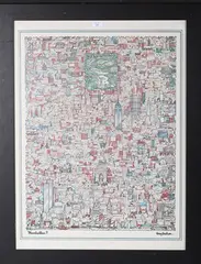 Tony Graham, Manhattan!!, offset lithograph