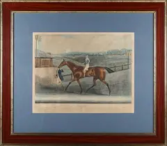 James Pollard, Barefoot' and 'Emilius, a pair of engravings with aquatint and later hand-colouring