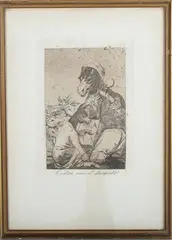 Francisco Goya, Si Sabra mas el Discipulo', 'Nadie se Conoce', 'Correccion', 'Unos a Otros', 'Miren que Grabes!, five etchings with aquatint from 'Los Caprichos'