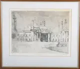 Michael Blaker, The Royal Pavilion, etching with aquatint