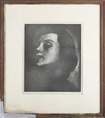 Laura Knight, Stella (Profile Portrait of a Lady), early/mid-20th century etching with aquatint