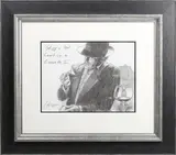 Fabian Perez, Study for Man Lighting a Cigarette II, giclée on wove paper