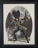 Pure Evil, Mr Osbaldistone as the Brigand Chief, Live East Die Young, screenprint on Somerset wove paper