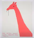 David Shrigley, He Will Only Eat Squid Ink Pasta