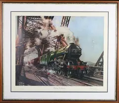 Terence Cuneo, Flying Scotsman, colour print