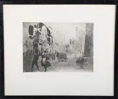 St James's', photogravure on wove paper by Feliks Topolski, signed and dated '39 in pencil, sold Nov 2022