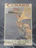 Odin Rosenvinge, Cunard, Europe-America' (Ocean Liner Travel Poster), lithograph in colours
