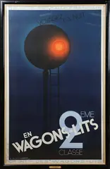 Cassandre, Voyagez la Nuit en Wagons-Lits, lithograph in colours