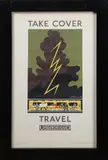 Kathleen Stenning, Take Cover, Travel Underground' (Poster for London Transport), lithograph in colours