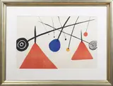 Abstract by Alexander Calder, lithograph in colours, sold Aug 2022