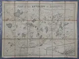 Joseph Cross, Plan of the Environs of Hastings, engraving in 18 sections