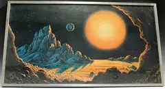 David Hardy, Stellar Radiance', (Science Fiction Scene), colour print