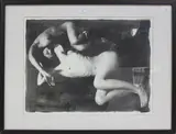 Robin Shelley Morris, Entwined Female Nudes, late 20th/early 21st century liquid emulsion photographic print
