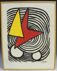 Abstract Composition by Alexander Calder, lithograph, sold Apr 2022