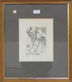 Don Quixote by Salvador Dalí, etching on wove paper, sold Apr 2022