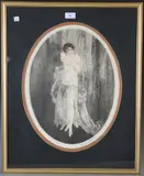 Little Book/Petit Livre by Louis Icart, oval colour etching published by Les Graveurs Modernes circa 1925, sold Apr 2022