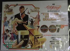 Robert McGinnis, The Man With the Golden Gun' (Promotional Guinness Poster for the James Bond Movie), offset lithograph
