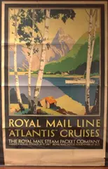 Percy Padden, Royal Mail Line Atlantis Cruises' (Norway Travel Poster), lithograph