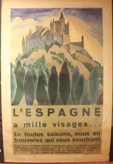 Daniel Vázquez Díaz, L'Espagne a Mille Visages' (Segovia Spain Travel Poster), lithograph