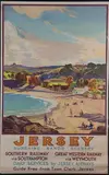 Leonard Richmond, Jersey Sunshine Sands Scenery' (Railway Travel Poster), lithograph