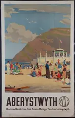 Alker Tripp, Aberystwyth' (G.W.R. Railway Travel Poster), lithograph