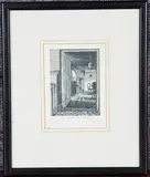 Howard Phipps, Open Doorways, the Netherhall, 1983, woodcut
