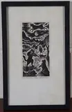 Gwenda Morgan, Hey! diddle diddle', 20th century woodblock, signed, titled and editioned 9/50 in pencil