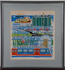 William Brouard, Isle of Dogs, 1987, screenprint