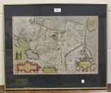 Jodicus Hondius, Tartaria' (Map of Tartary), engraving with later colour