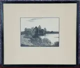 Charles William Taylor, Sussex Mill, early/mid-20th century wood-engraving