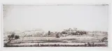 Katherine Cameron, View of Amberley Castle and St Michael's Church, etching