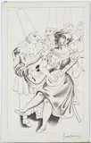 Gino Severini, Colombina, engraving on laid paper