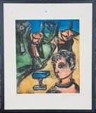 Juliette Goddard, The Pleasure of Madness, 1988, colour etching with aquatint