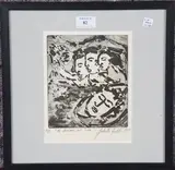 Juliette Goddard, A Dream at Sea, etching with aquatint
