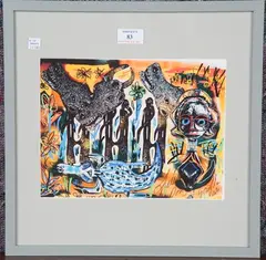 Juliette Goddard, Art Africa: Tribal Series, 2020, six mixed media prints