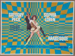 Robert McGinnis, Arabesque' (British Quad Film Poster), offset lithograph