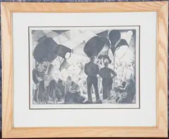 Mildred Coughlin, Close Shot, Hollywood, lithograph