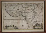 Johannes Blaeu, Nigritarum Regio' (Map of Western Africa), engraving with later hand-colouring