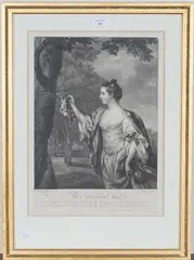 Francis Cotes, The Nut-brown Maid, mezzotint by E. Fisher
