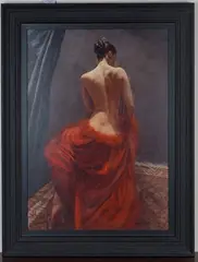 Hamish Blakely, Camellia, colour giclée on canvas laid on board