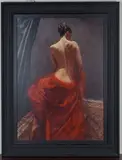 Hamish Blakely, Camellia, colour giclée on canvas laid on board