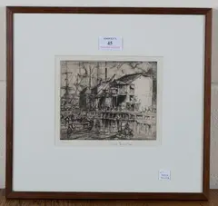 Frank Brangwyn, King's Lynn, etching circa 1919