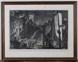 Frank Brangwyn, Cambrai: Wartime, from the Ruins of War series, lithograph circa 1919