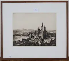 Sidney Tushingham, Saragossa, etching